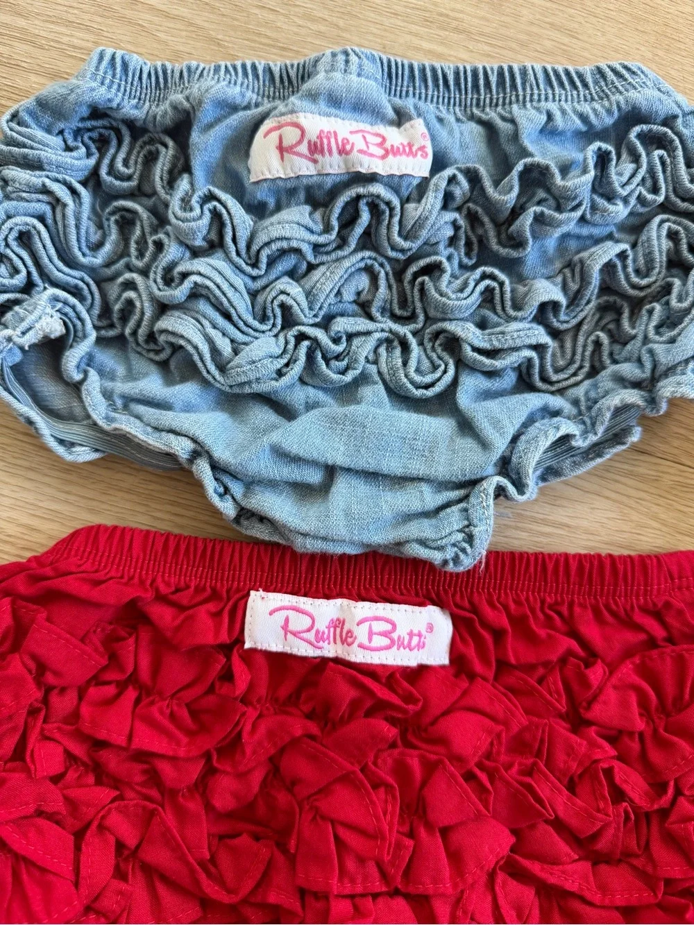 3 Ruffle Bloomers Lot 2 Ruffle Butts 6-12M and 1 Specialty Baby Brand 3-6M